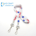 Made in china custom satin fabric thermal transfer colorful printing brand car logo lanyard